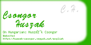 csongor huszak business card